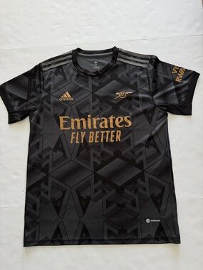 adidas Arsenal Men's Black & Gold Training Jersey